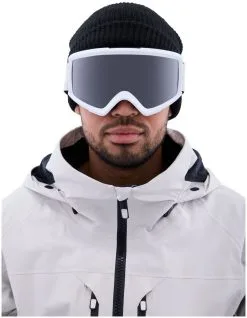 Anon Helix 2.0 Goggles + Bonus Lens White (Lens: Perceive Sunny Onyx) -Masque De Ski anon helix 2 0 goggles bonus lens white lens perceive sunny onyx 2