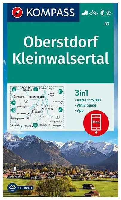 Kompass Carte Randonnée 03 Oberstdorf-Kleinwalsertal 3 Kompass Carte Randonnée 03 Oberstdorf-Kleinwalsertal