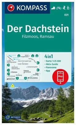 Kompass Carte Randonnée 031 Der Dachstein, Filzmoos, Ramsau