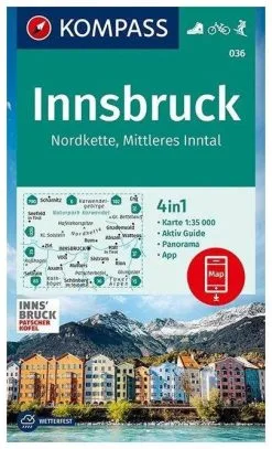 Kompass Carte Randonnée 036 Innsbruck En Environs