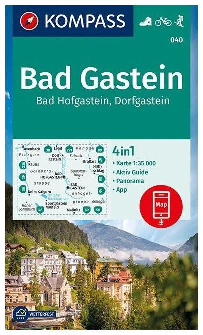 Kompass Carte Randonnée 040 Bad Gastein-Bad, Bad Hofgastein 3 Kompass Carte Randonnée 040 Bad Gastein-Bad, Bad Hofgastein