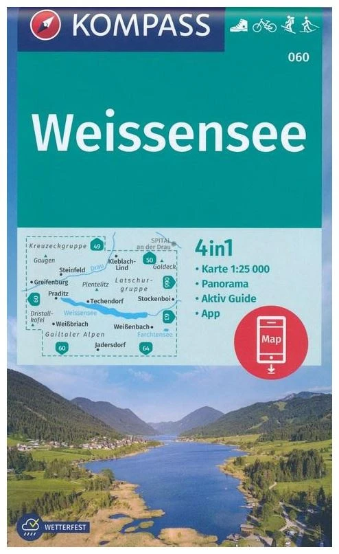 Kompass Carte Randonnée 060 Weissensee 3 Kompass Carte Randonnée 060 Weissensee