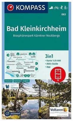 Kompass Carte Randonnée 063 Bad Kleinkirchheim, Kärntner Nockberge