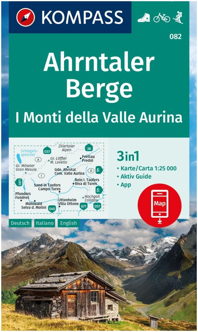 Kompass Carte Randonnée 082 Ahrntaler Berge 3 Kompass Carte Randonnée 082 Ahrntaler Berge