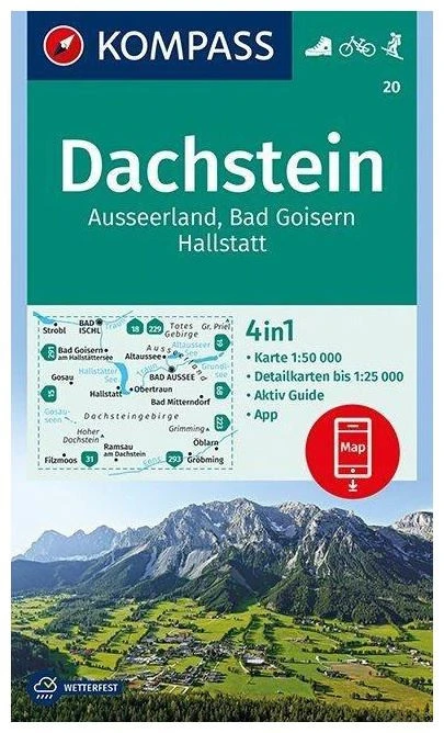 Kompass Carte Randonnée 20 Dachstein, Ausseerland, Bad Goisern, Hallstatt 3 Kompass Carte Randonnée 20 Dachstein, Ausseerland, Bad Goisern, Hallstatt