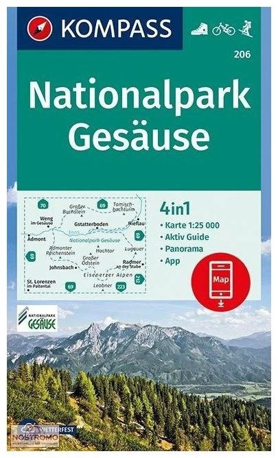 Kompass Carte Randonnée 206 Parc National Gesäuse 3 Kompass Carte Randonnée 206 Parc National Gesäuse