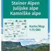 Kompass Carte Randonnée 2801 Julische Les Alpes, Steiner Les Alpes -Masque De Ski kompass wandelkaart 2801 julische alpen steiner alpen 0