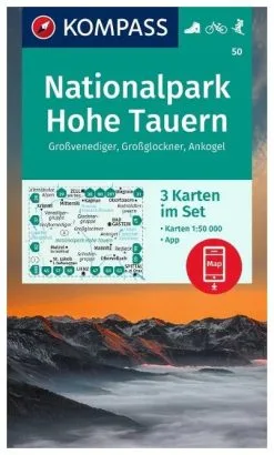 Kompass Carte Randonnée 50 Parc National Hautes Tauern