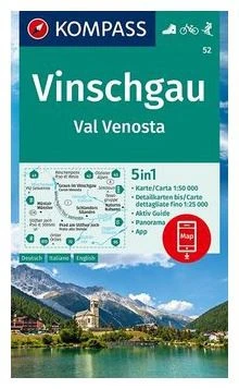 Kompass Carte Randonnée 52 Vinschgau / Val Venosta 3 Kompass Carte Randonnée 52 Vinschgau / Val Venosta