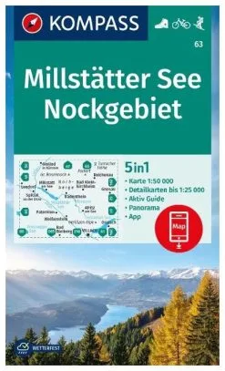 Kompass Carte Randonnée 63 Millstätter See, Nockgebiet