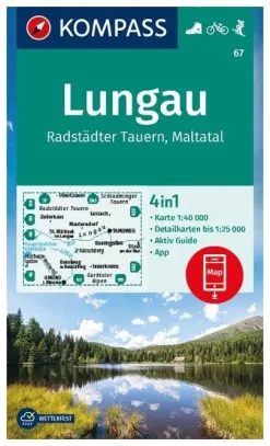 Kompass Carte Randonnée 67 Lungau, Radstädter Tauern, Maltata