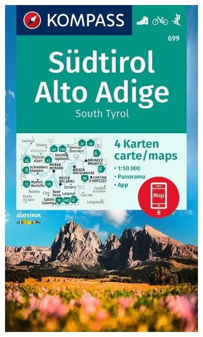 Kompass Carte Randonnée 699 Südtirol, Alto Adige 3 Kompass Carte Randonnée 699 Südtirol, Alto Adige