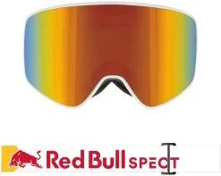 Red Bull Spect Rush 012 Matt White (Lens: Red Snow) -Masque De Ski red bull spect rush 012 matt white lens red snow 2