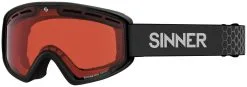 Sinner Batawa OTG Matte Black (Lens: Double Orange Sintec Vent) -Masque De Ski sinner batawa otg matte black lens double orange sintec vent 1