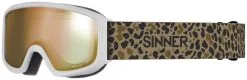 Sinner Duck Mountain Matte White (Lens: Double Gold Mirror)
