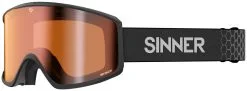 Sinner Sin Valley S Matte Black (Lens: Double Full Orange Mirror) -Masque De Ski sinner sin valley s matte black lens double full orange mirror 1