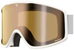 Sinner Sin Valley S Matte White (Lens: Double Gold Mirror)